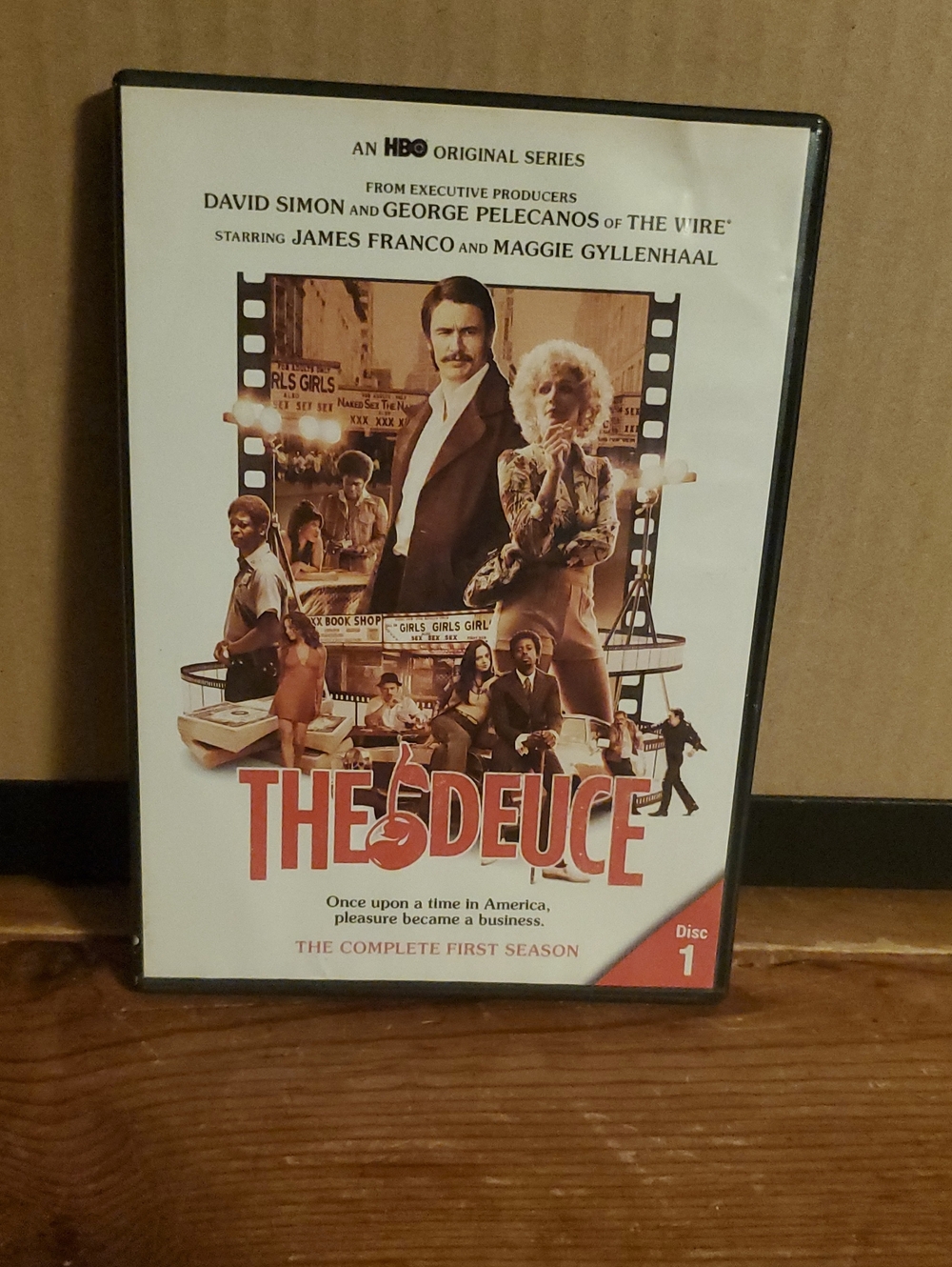 The Deuce: The Complete First Season DVD - White & Red
